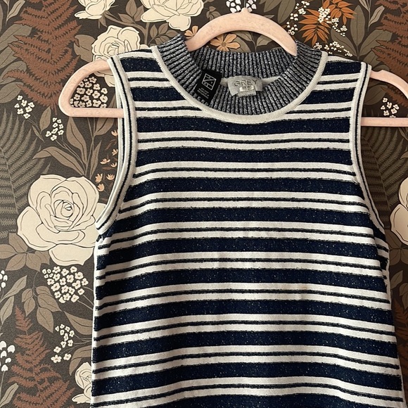 Jason Wu GREY Blue Stripe Knit Dress size medium - Picture 8 of 9